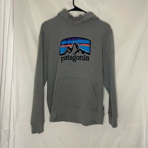 patagonia heather grey hoodie